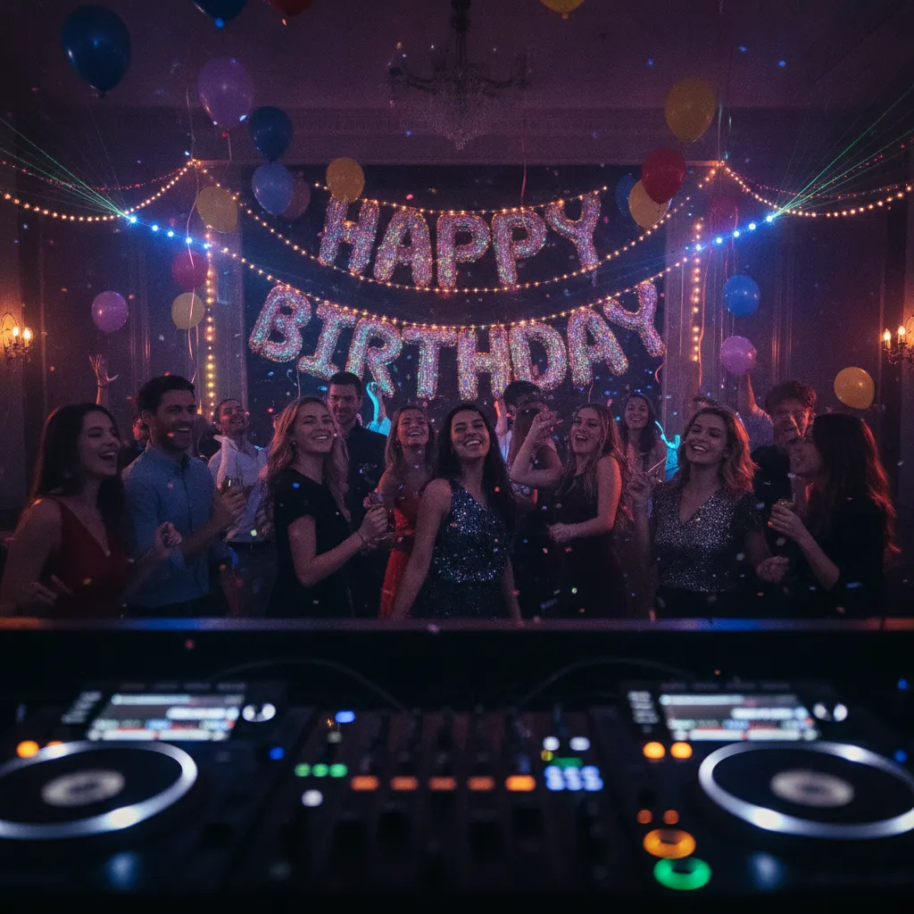 DJ anniversaire : soirée dansante